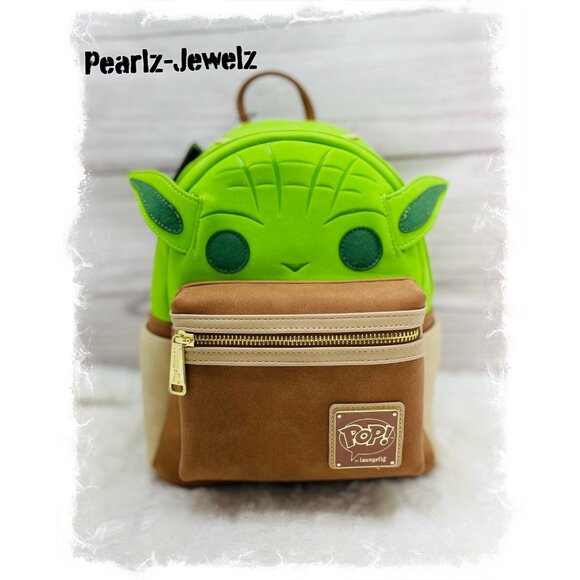 Loungefly Funko Pop! Star Wars Yoda Figural Cosplay Mini Backpack NWT main image 4